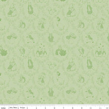 Load image into Gallery viewer, Peter Rabbit and Friends Toile - Green Fabric - 1/2 Meter - Cotton Fabric