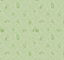 Load image into Gallery viewer, Peter Rabbit and Friends Toile - Green Fabric - 1/2 Meter - Cotton Fabric