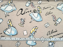 Load image into Gallery viewer, Alice in Wonderland Flannel Fabric - 1/2 Meter
