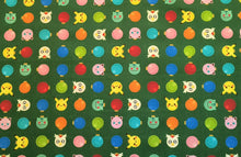 Load image into Gallery viewer, Holiday Pokemon Green - Robert Kaufman - 1/2 Meter - Cotton Fabric