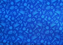 Load image into Gallery viewer, CatR Building Crew Blue - Fabric - 1/2 Meter - Cotton Fabric