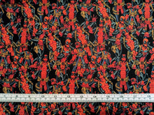 Load image into Gallery viewer, Deadpool Packed Digital- Black Fabric - 1/2 Meter - Cotton Fabric
