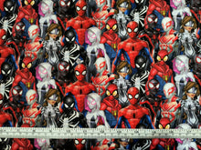 Load image into Gallery viewer, Spiderman and Friends Digital 69717 - Multi Fabric - 1/2 Meter - Cotton Fabric