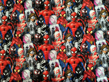 Load image into Gallery viewer, Spiderman and Friends Digital 69717 - Multi Fabric - 1/2 Meter - Cotton Fabric