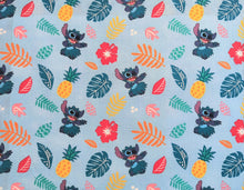 Load image into Gallery viewer, Stitch Hula 73292 - Light Blue Fabric - 1/2 Meter - Cotton Fabric