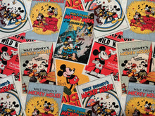 Load image into Gallery viewer, Mickey Retro Posters - Multi Fabric - 1/2 Meter - Cotton Fabric