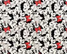 Load image into Gallery viewer, Minnie Tossed Face 85271010 02 White Fabric - 1/2 Meter - Cotton Fabric