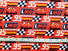 Load image into Gallery viewer, Cars - McQueen The Legend - Red Fabric - 1/2 Meter - Cotton Fabric