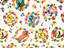 Load image into Gallery viewer, Pokemon 21306 White - Robert Kaufman - 1/2 Meter - Cotton Fabric
