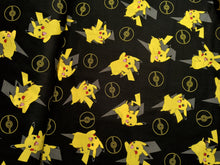 Load image into Gallery viewer, Pokemon 74564 Black - Robert Kaufman - 1/2 Meter - Cotton Fabric