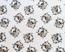 Load image into Gallery viewer, Bambi 73467 - White Fabric - 1/2 Meter - Cotton Fabric