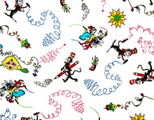 Load image into Gallery viewer, Dr. Seuss - Express Yourself #21472 - White Fabric - 1/2 Meter - Cotton Fabric