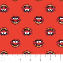 Load image into Gallery viewer, The Muppets Animal Red Fabric - 1/2 Meter - Cotton Fabric