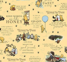 Load image into Gallery viewer, Winnie The Pooh Main C17000 - Yellow Fabric - 1/2 Meter - Cotton Fabric