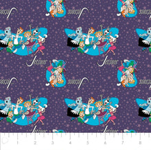Load image into Gallery viewer, The Jetsons - Retro Shapes - Purple Fabric - 1/2 Meter - Cotton Fabric