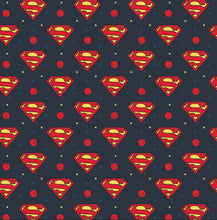 Load image into Gallery viewer, Young DC Jr Superman Logo 23421469 04 Fabric - 1/2 Meter - Cotton Fabric