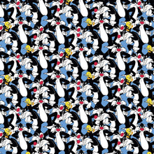 Load image into Gallery viewer, Looney Tunes II - Looney Tunes Sylvester & Tweety Fabric - 1/2 Meter - Cotton Fabric