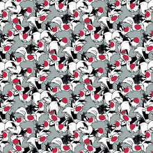 Load image into Gallery viewer, Looney Tunes II - Looney Tunes Sylvester Expressions Fabric - 1/2 Meter - Cotton Fabric