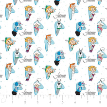 Load image into Gallery viewer, The Jetsons - Characters - White Fabric - 1/2 Meter - Cotton Fabric