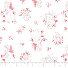 Load image into Gallery viewer, Snow White - White Fabric - 1/2 Meter - Cotton Fabric