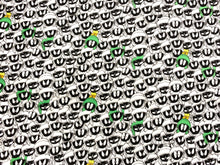 Load image into Gallery viewer, Looney Tunes II - Looney Tunes Marvin Expressions - White Fabric - 1/2 Meter - Cotton Fabric
