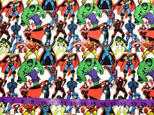 Load image into Gallery viewer, Marvel Retro Pack - White Fabric - 1/2 Meter - Cotton Fabric
