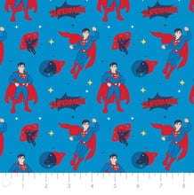 Charger l'image dans la galerie, Young DC Superman 23421468 02 Fabric - 1/2 Meter - Cotton Fabric