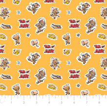 Load image into Gallery viewer, Tom and Jerry Foes Forever - Jerry 24160204 01 Fabric - 1/2 Meter - Cotton Fabric