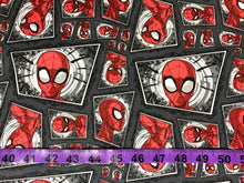 Load image into Gallery viewer, Marvel Spiderman Comic Swirl CP71187 Fabric - 1/2 Meter - Cotton Fabric
