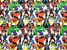 Load image into Gallery viewer, Marvel Retro Pack - White Fabric - 1/2 Meter - Cotton Fabric