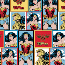 Load image into Gallery viewer, Wonder Woman - WW84 - Blocks Fabric - 1/2 Meter - Cotton Fabric