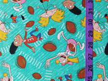 Load image into Gallery viewer, Hey Football Head Fabric - 1/2 Meter - Cotton Fabric