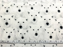 Load image into Gallery viewer, Polar Bears CD-1696 - White Fabric - 1/2 Meter - Cotton Fabric
