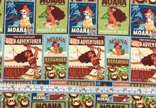 Load image into Gallery viewer, Moana Collection II - Adventure Frames - Multi Fabric - 1/2 Meter - Cotton Fabric
