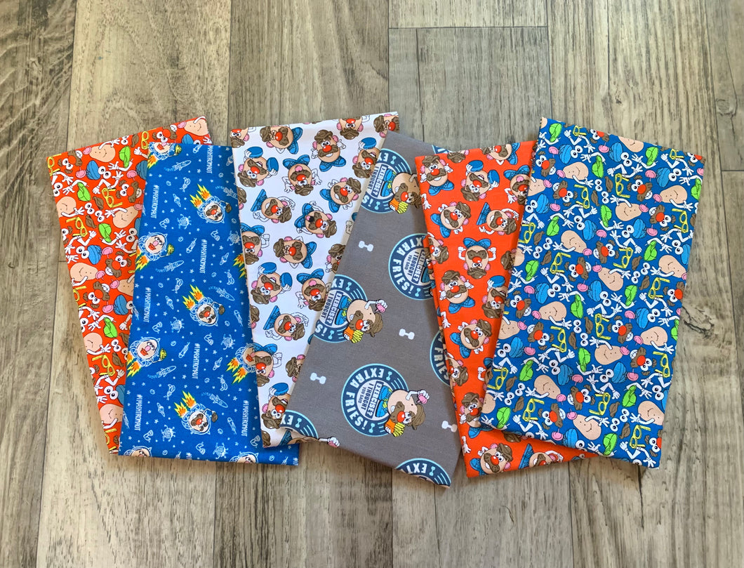 Mr Potato Head 6PCS Fat Quarter Bundle - Cotton Fabric