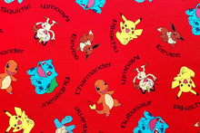 Load image into Gallery viewer, Pokemon Name 72015 Robert Kaufman - 1/2 Meter - Cotton Fabric
