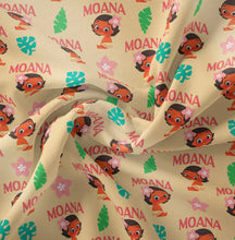 Load image into Gallery viewer, Moana Collection II - Toddler Moana - Cream Fabric - 1/2 Meter - Cotton Fabric
