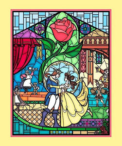 Beauty and the Beast Panel - Cotton Fabric