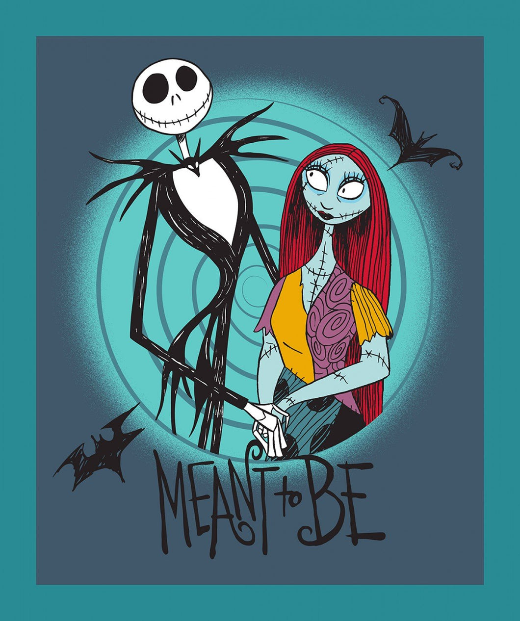 Nightmare Before Christmas Panel - Cotton Fabric