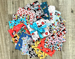 Mickey Mouse II 5” Squares - 20pcs - Cotton Fabric