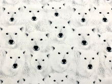 Load image into Gallery viewer, Polar Bears CD-1696 - White Fabric - 1/2 Meter - Cotton Fabric
