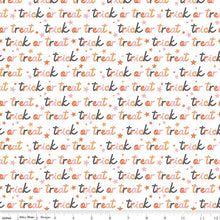 Charger l'image dans la galerie, Hey Pumpkin Trick Or Treat C16034 - White Fabric - 1/2 Meter - Cotton Fabric
