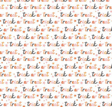 Charger l'image dans la galerie, Hey Pumpkin Trick Or Treat C16034 - White Fabric - 1/2 Meter - Cotton Fabric
