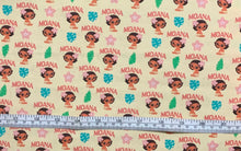 Load image into Gallery viewer, Moana Collection II - Toddler Moana - Cream Fabric - 1/2 Meter - Cotton Fabric
