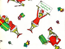 Load image into Gallery viewer, How the Grinch Stole Christmas ADE-20996-223 White Robert Kaufman - 1/2 Meter - Cotton Fabric
