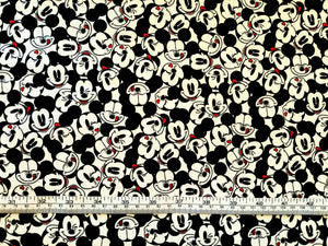 Mickey Mouse 85271001 White Fabric - 1/2 Meter - Cotton Fabric