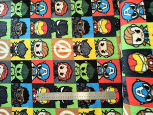 Avengers Fleece Fabric - 1/2 Meter