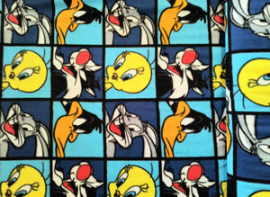 Looney Tunes Fleece Fabric - 1/2 Meter