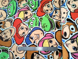 Toy Story Fleece Fabric - 1/2 Meter