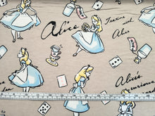 Load image into Gallery viewer, Alice in Wonderland Flannel Fabric - 1/2 Meter
